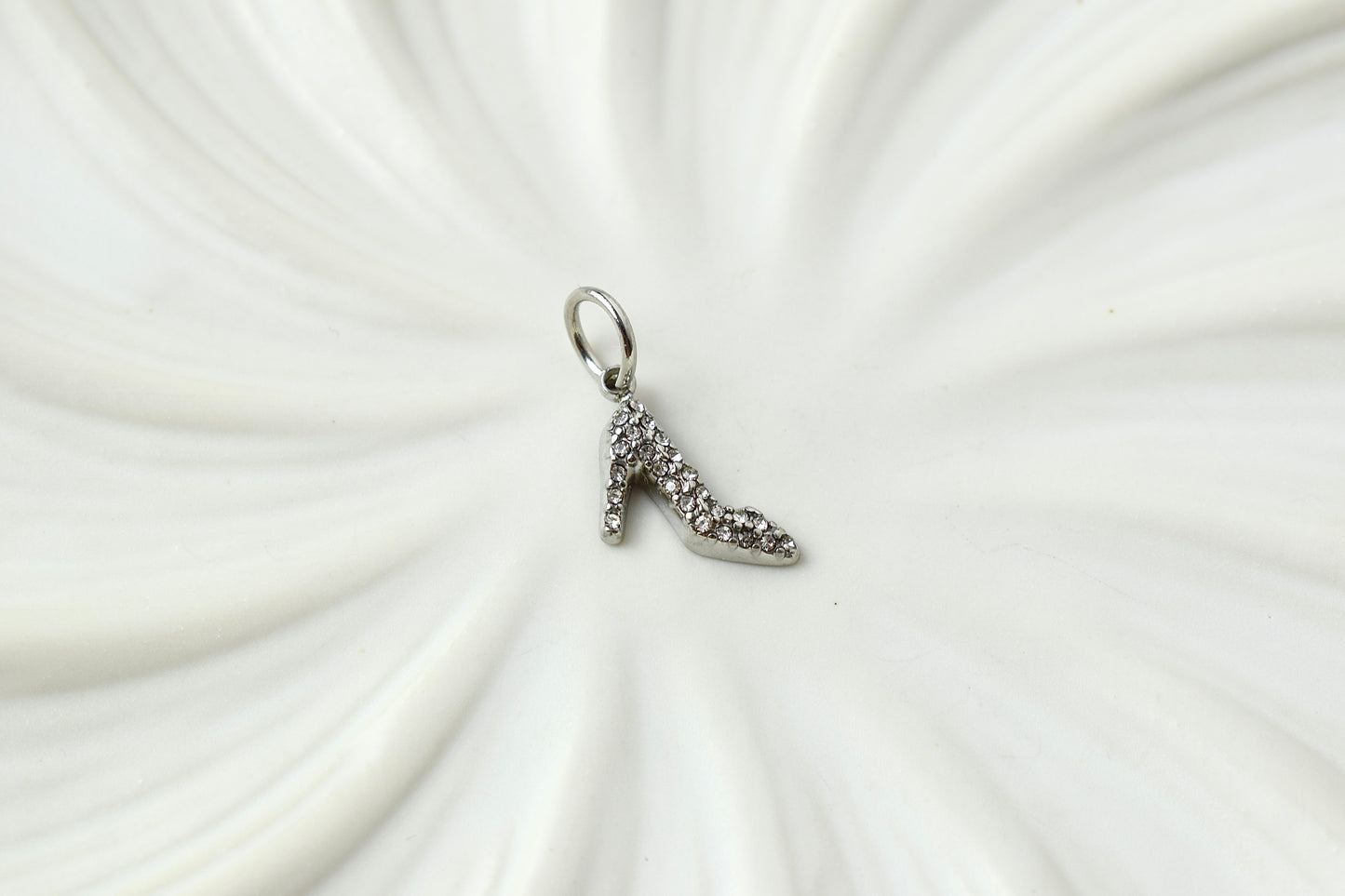 Silver Sparkle Heel