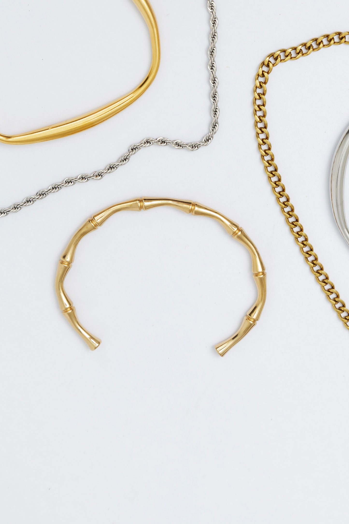 Capri Bamboo Bangle Gold