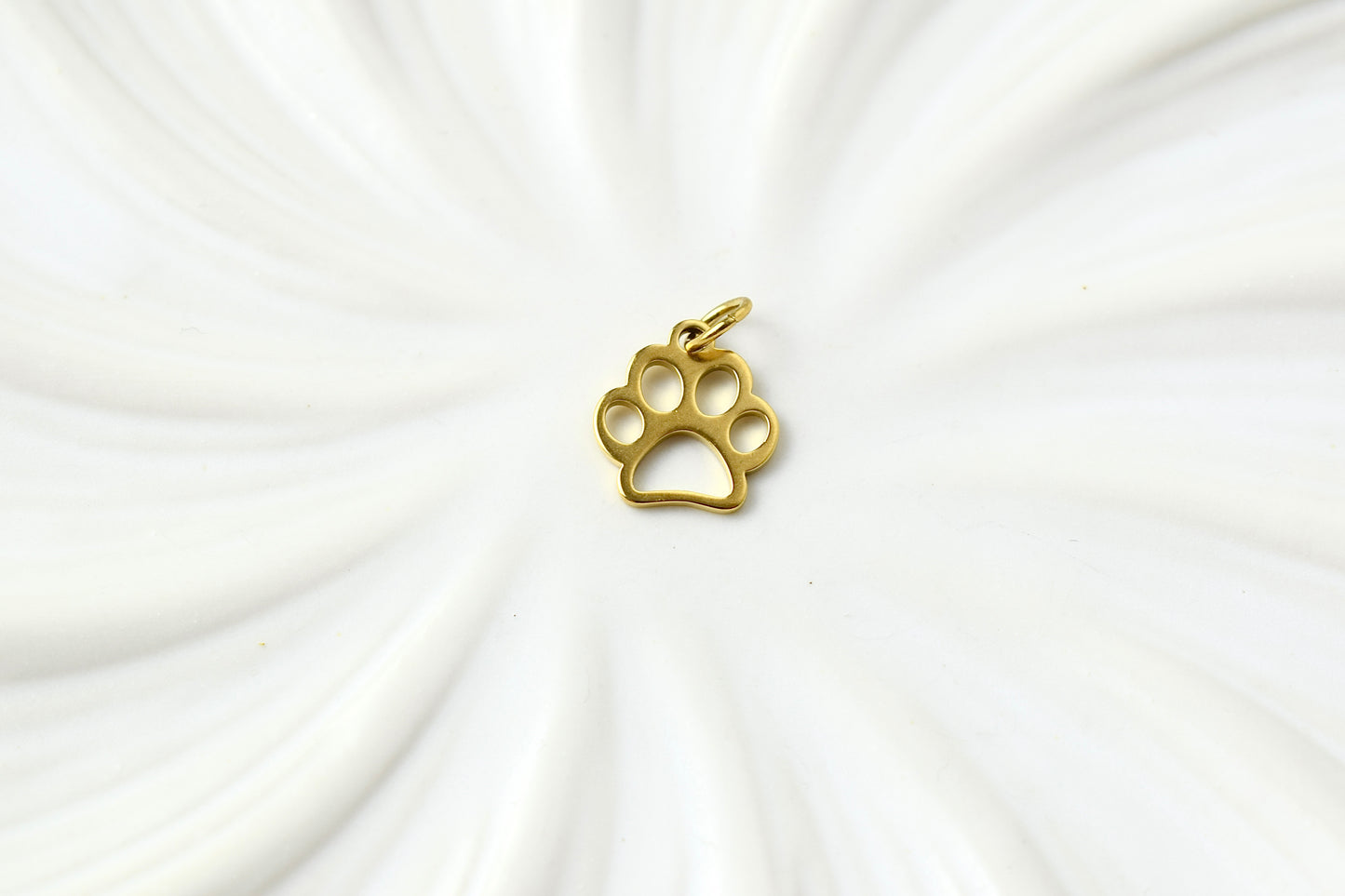 Gold Sparkle Paw Print