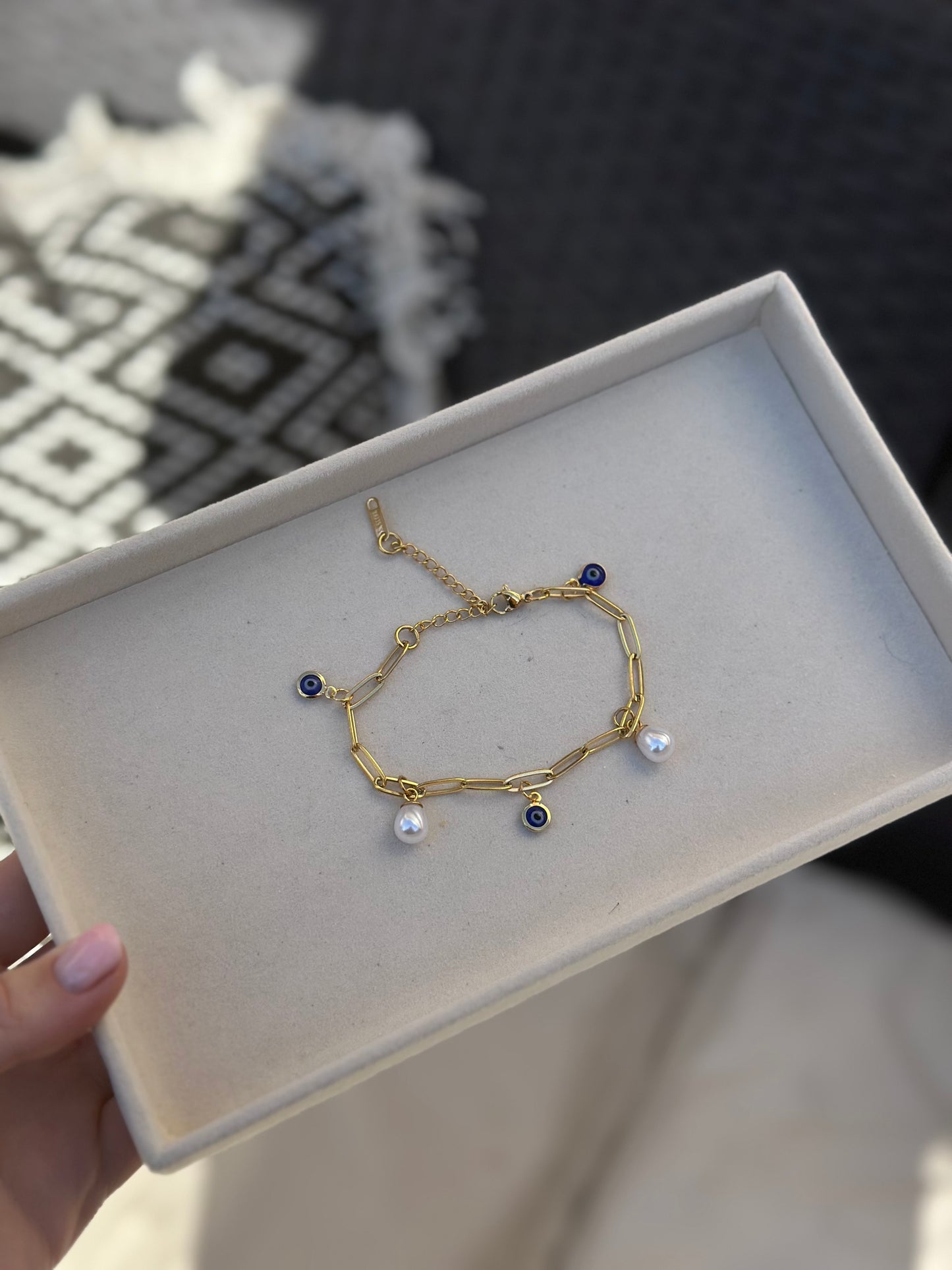 Dark Blue Evil Eye Bracelet