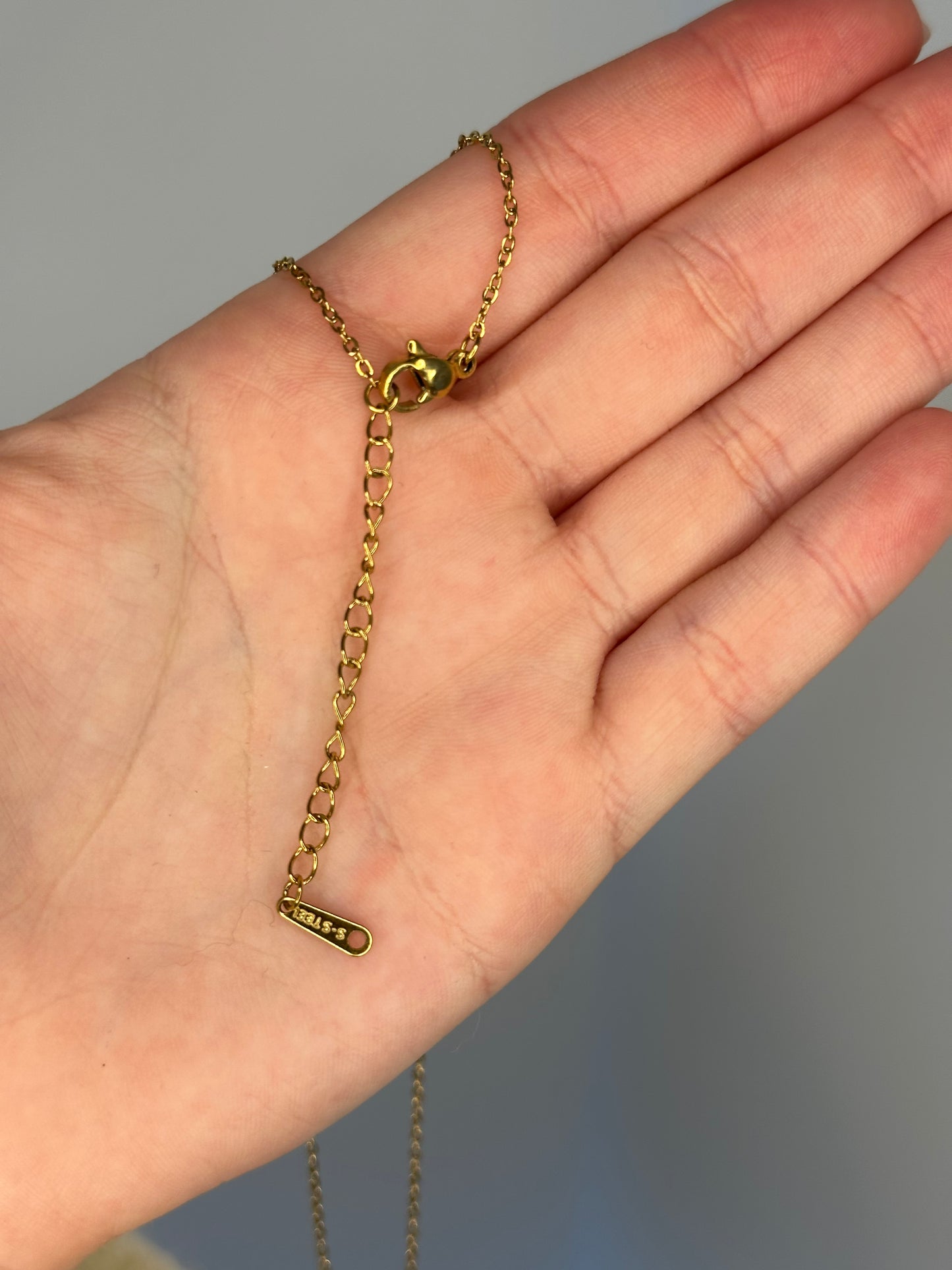 Crystal Gold Bow Necklace