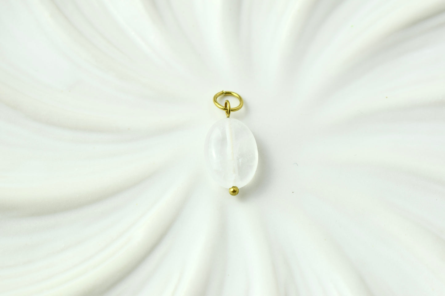 Gold Clear Stone Charm