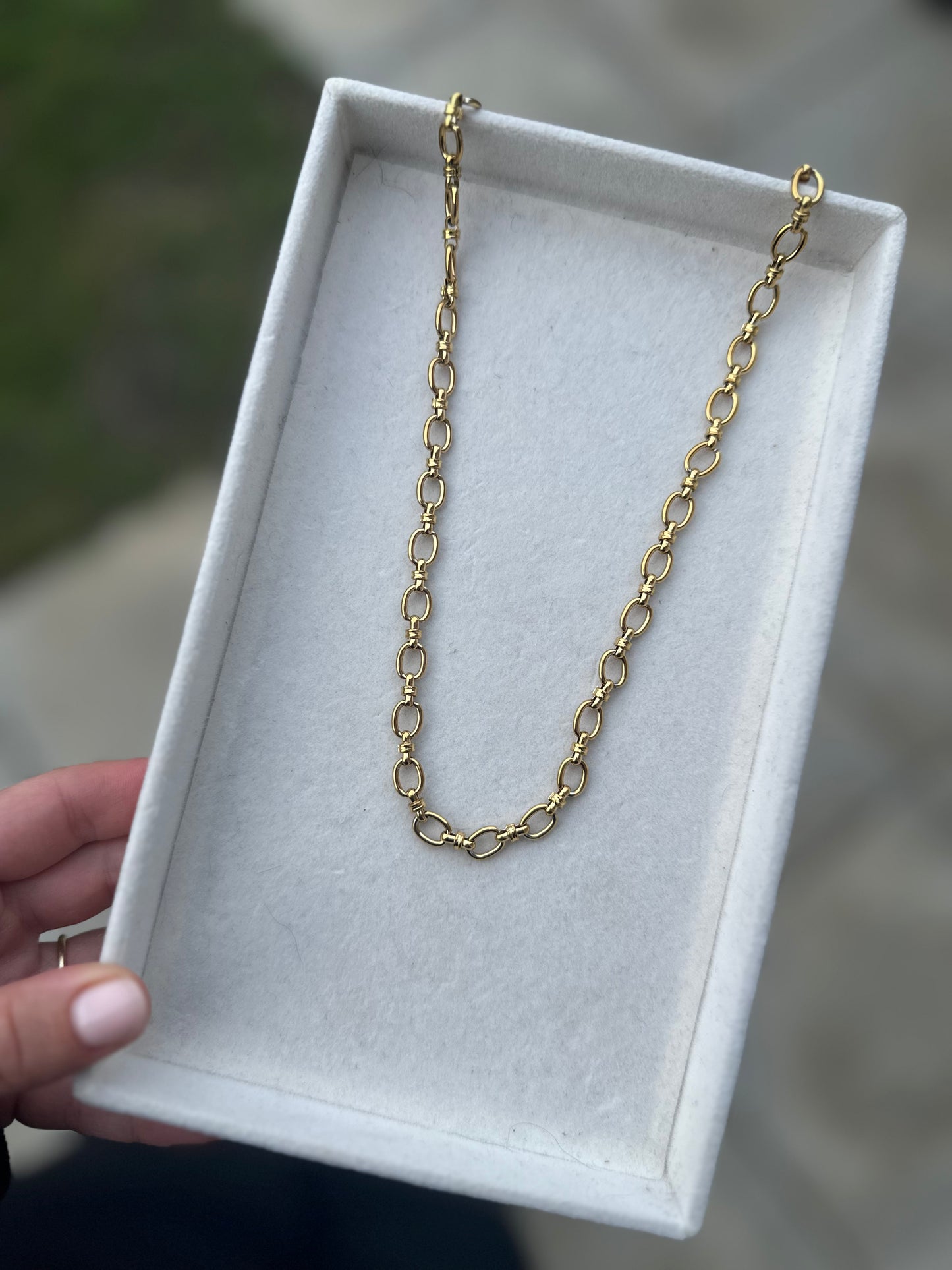 Chunky Links Necklace Gold