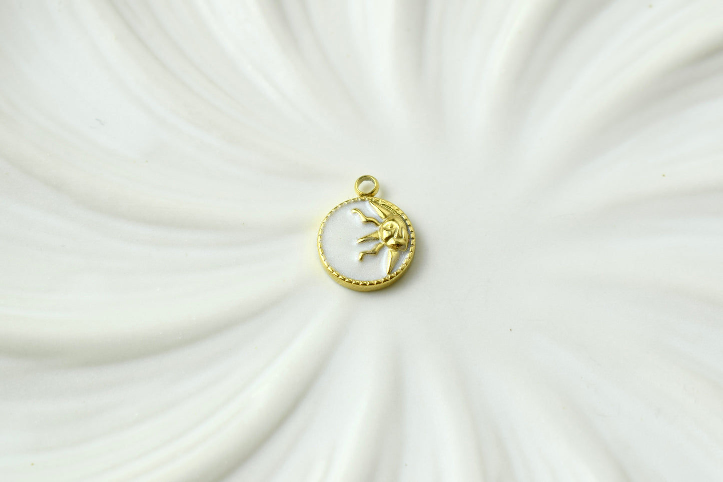 White & Gold Half Sun