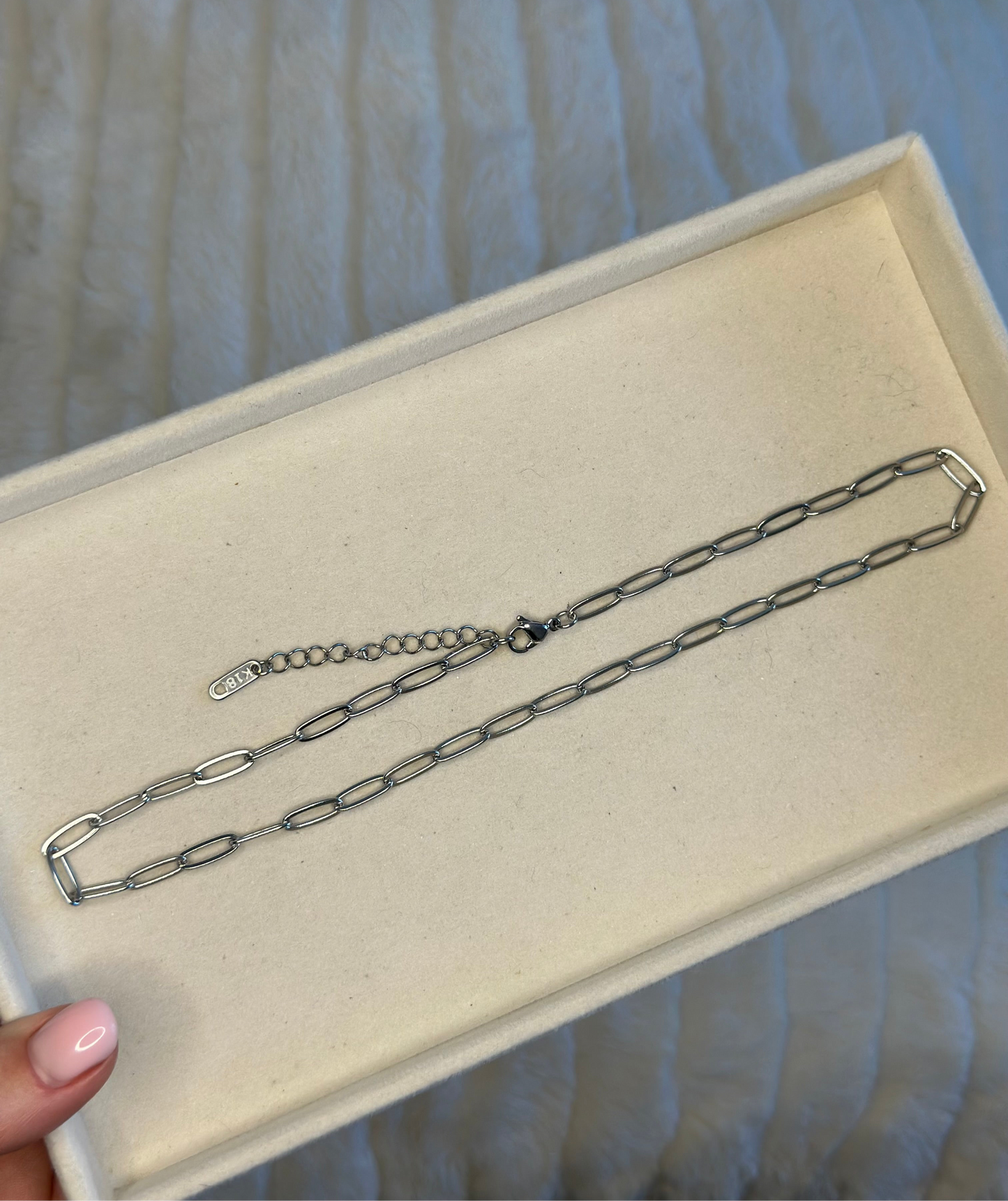 Silver Necklace Chain Medium links