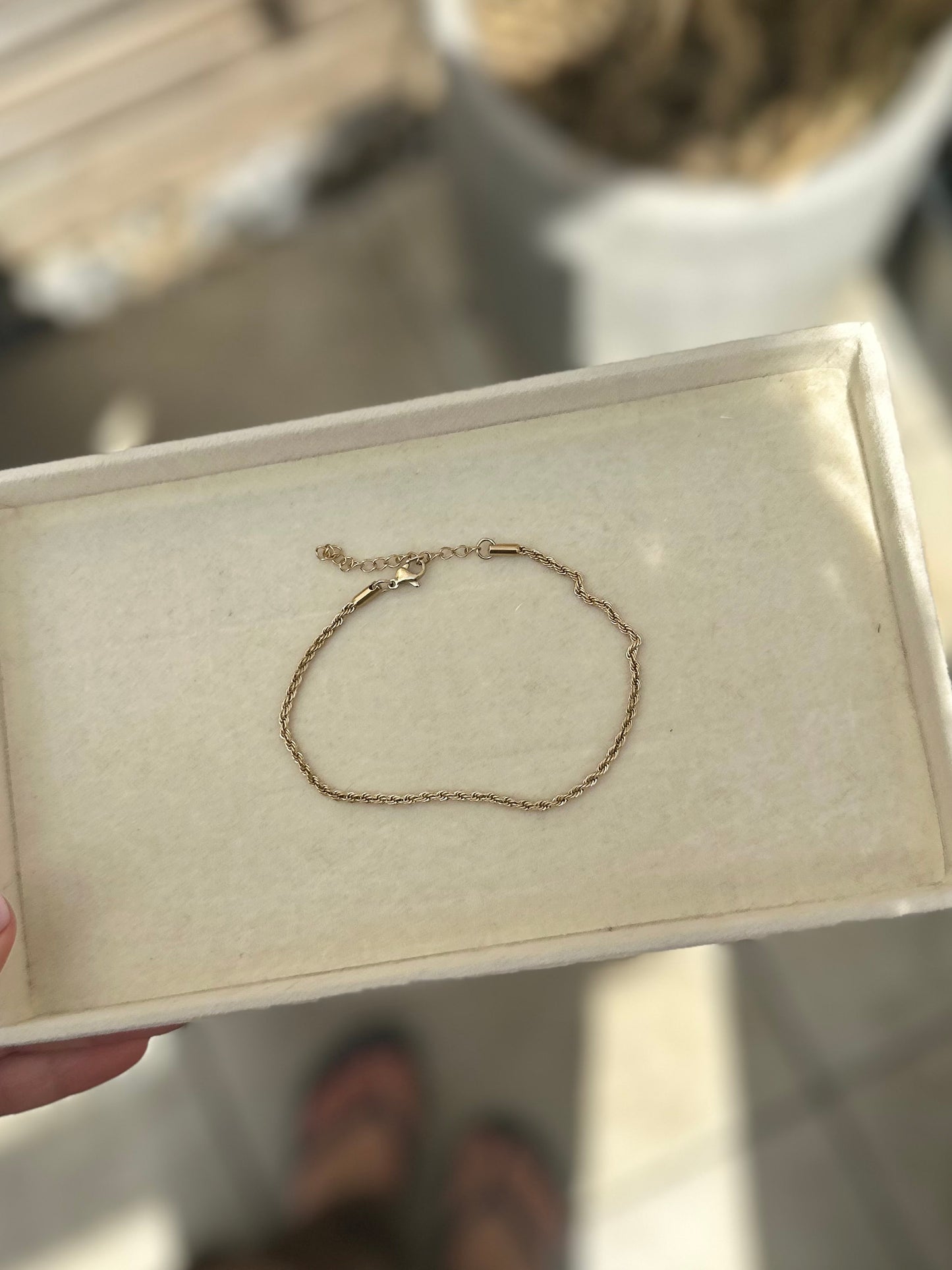 Rope Gold Anklet
