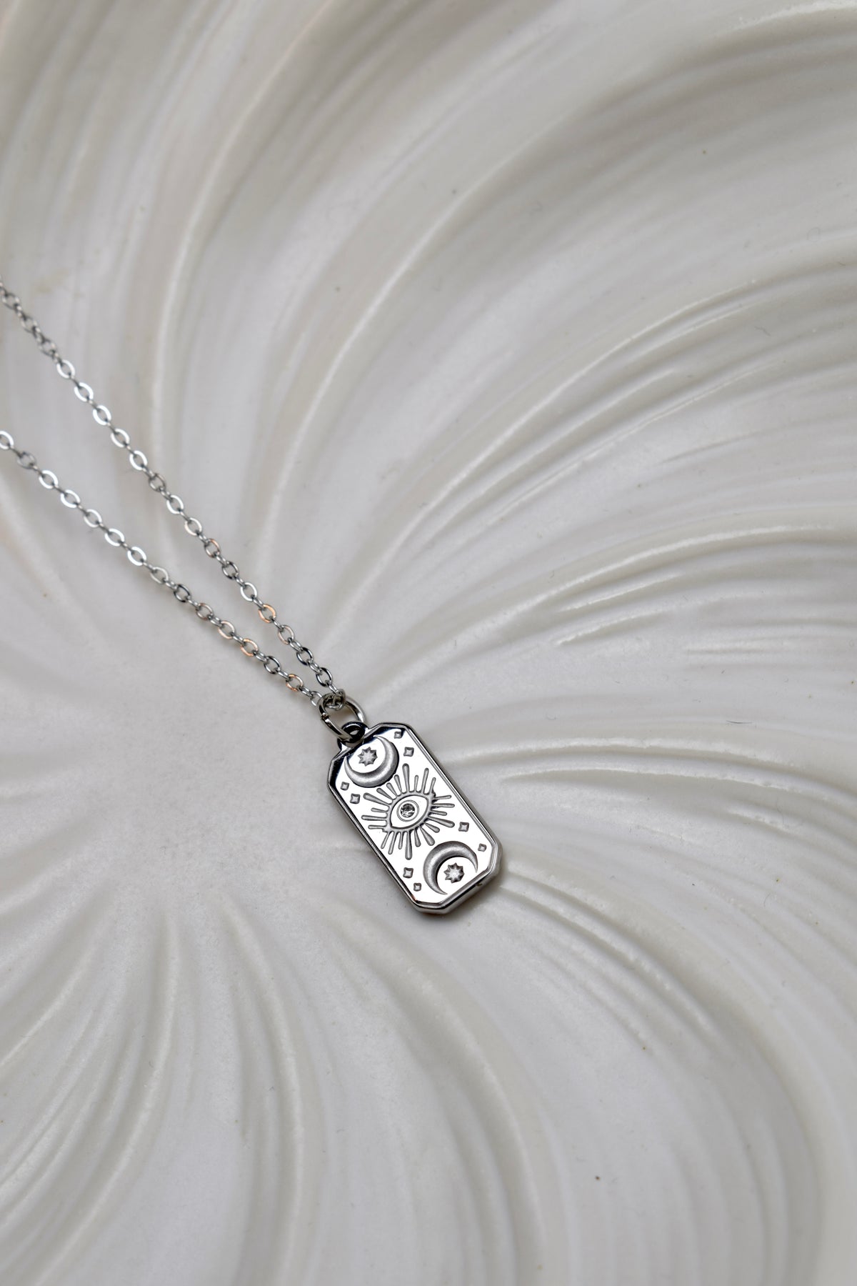 Moonlight Tarot Necklace Silver