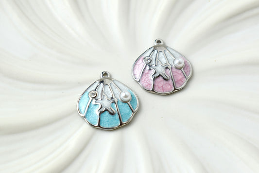 Large Shells Silver