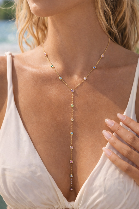 Sunset Y Necklace