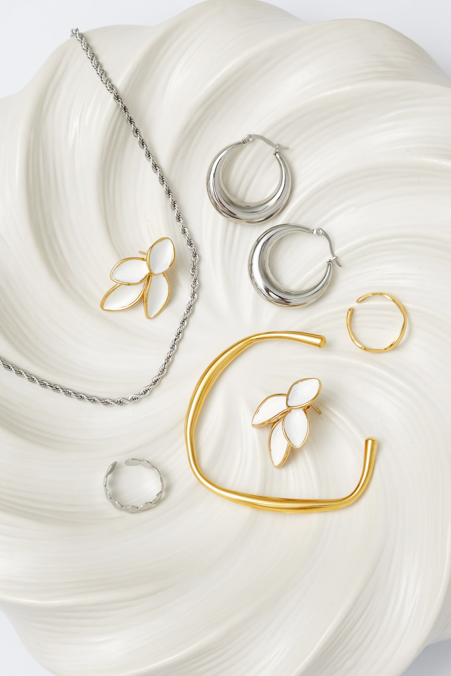 Luxe Rope Necklace Silver
