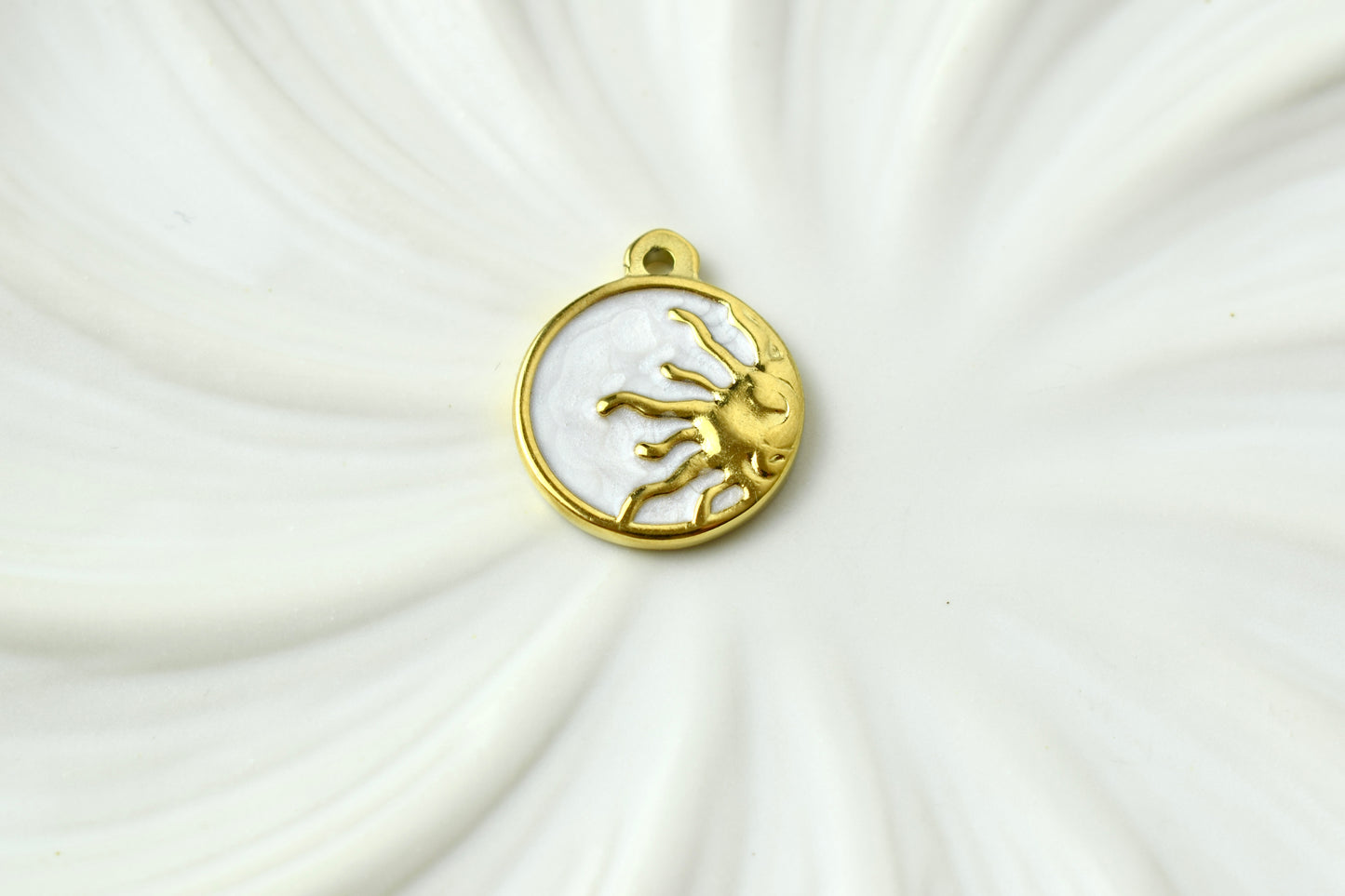 White & Gold Half Sun