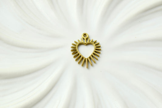 Gold Small Pointed Heart