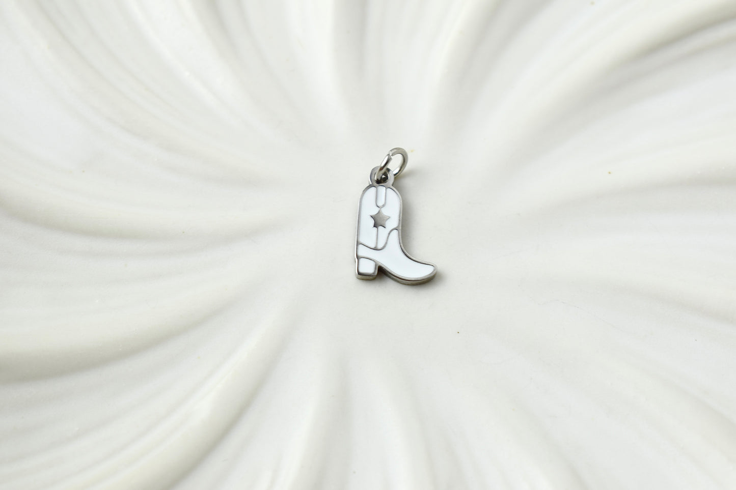 Cowboy Boot Silver