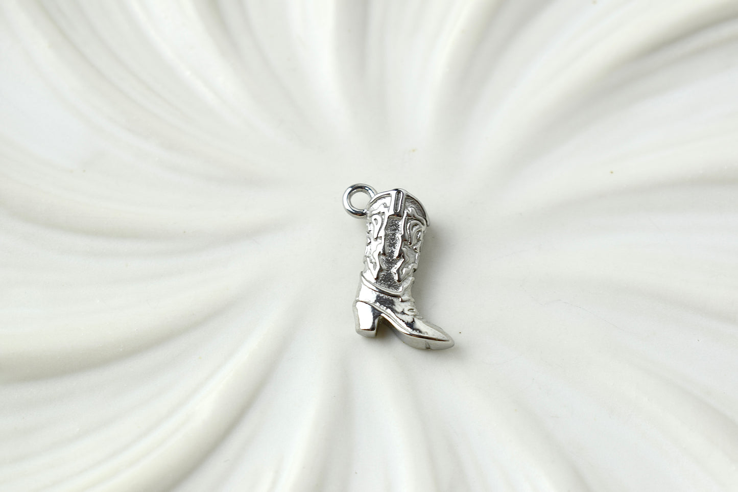 Cowboy Boot Silver