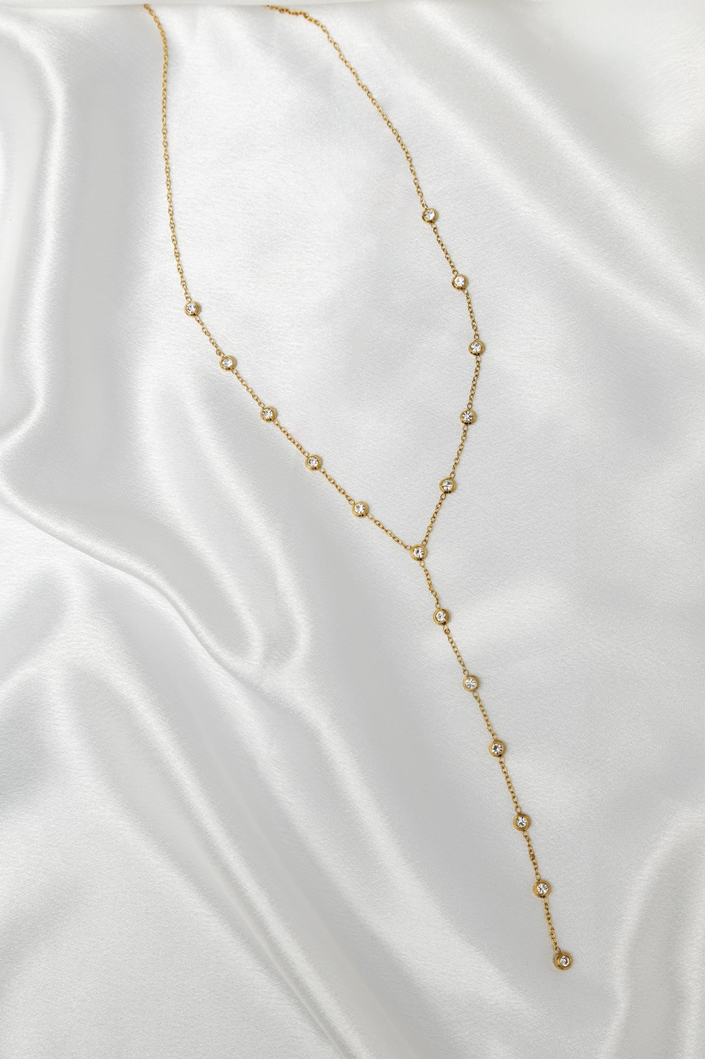 Diamond Y Necklace