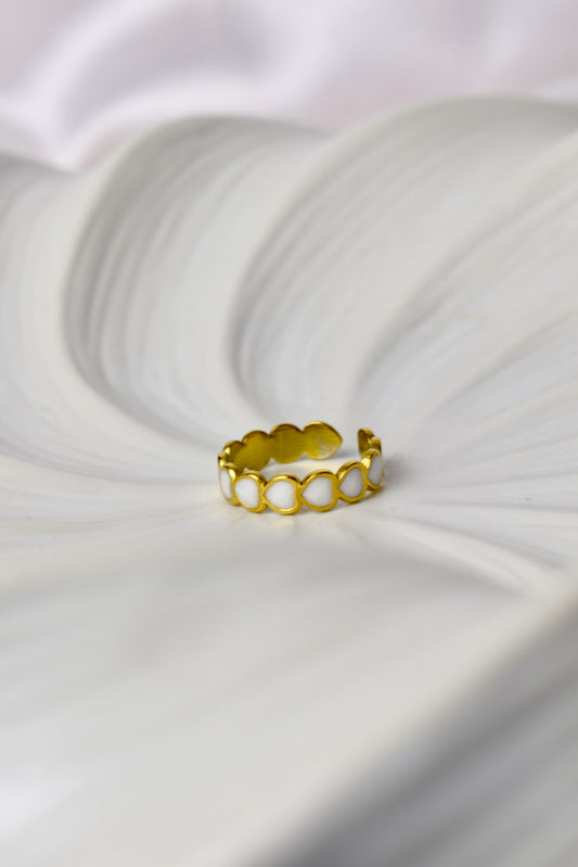 Lumi Heart Ring Gold
