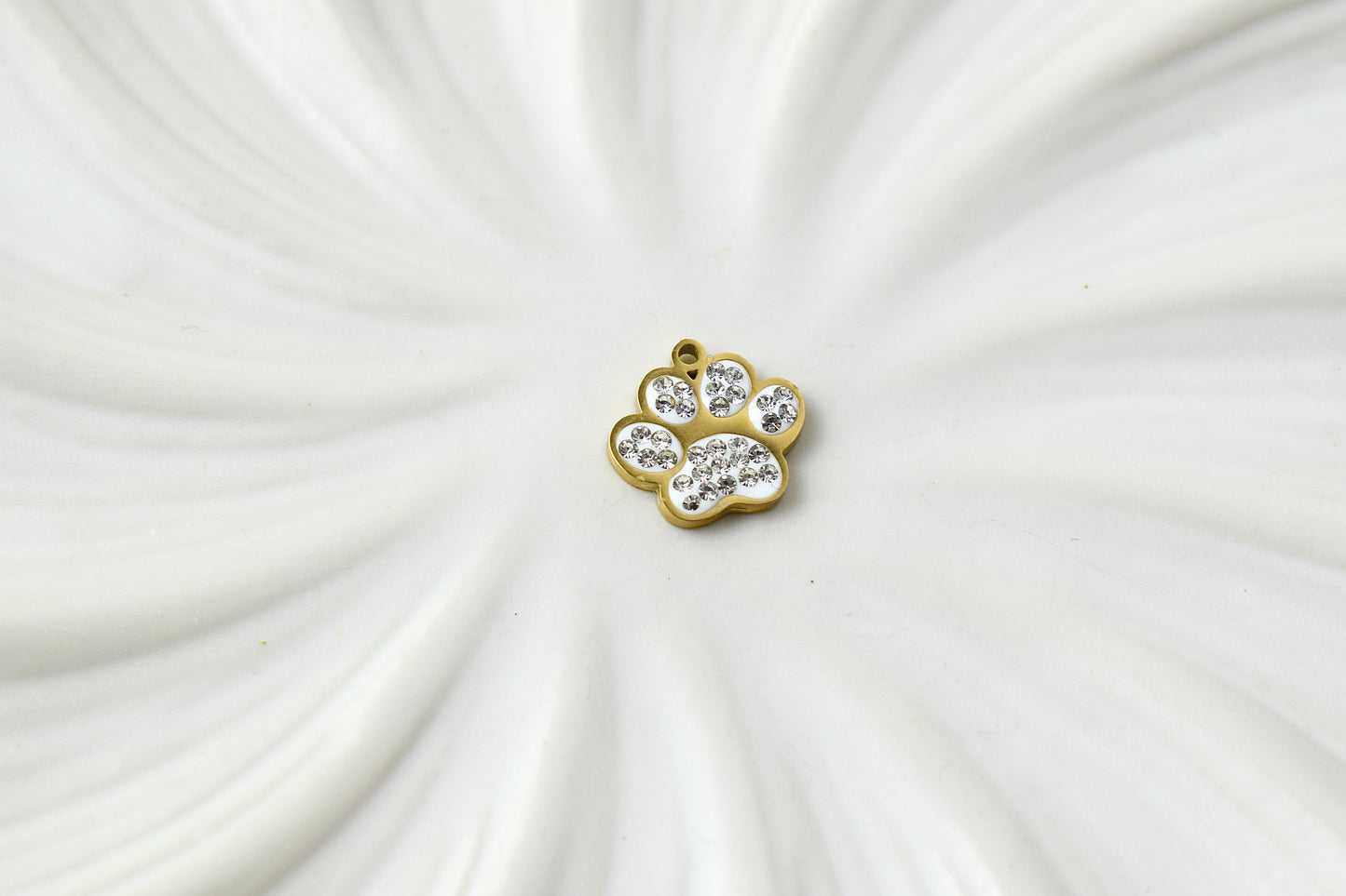Gold Sparkle Paw Print