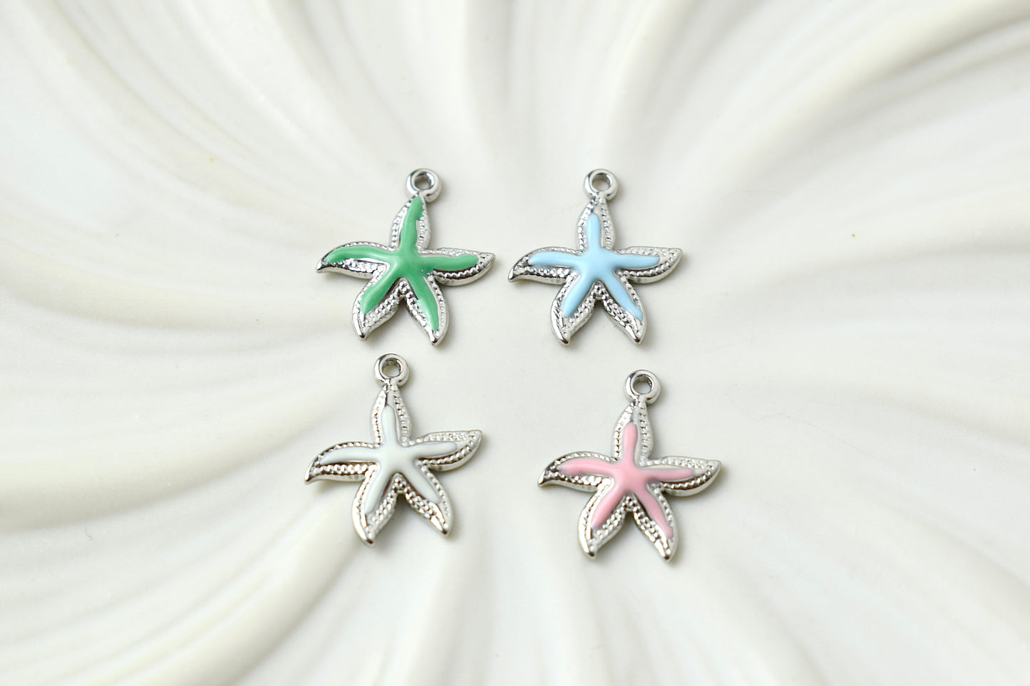 Starfish Coloured Silver