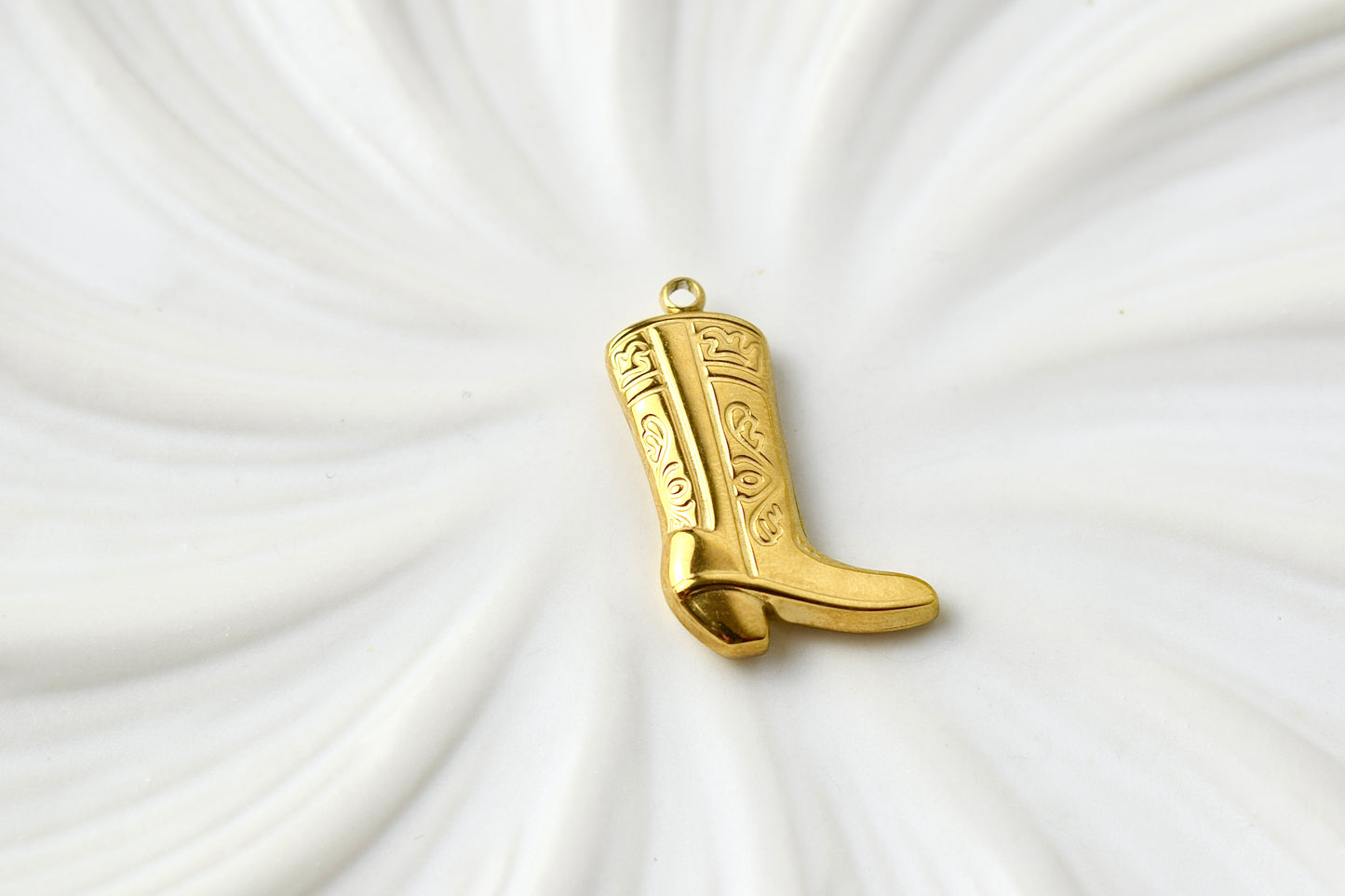 Cowboy Boot Gold