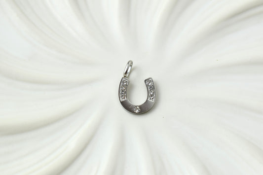 Silver Horseshoe Charm