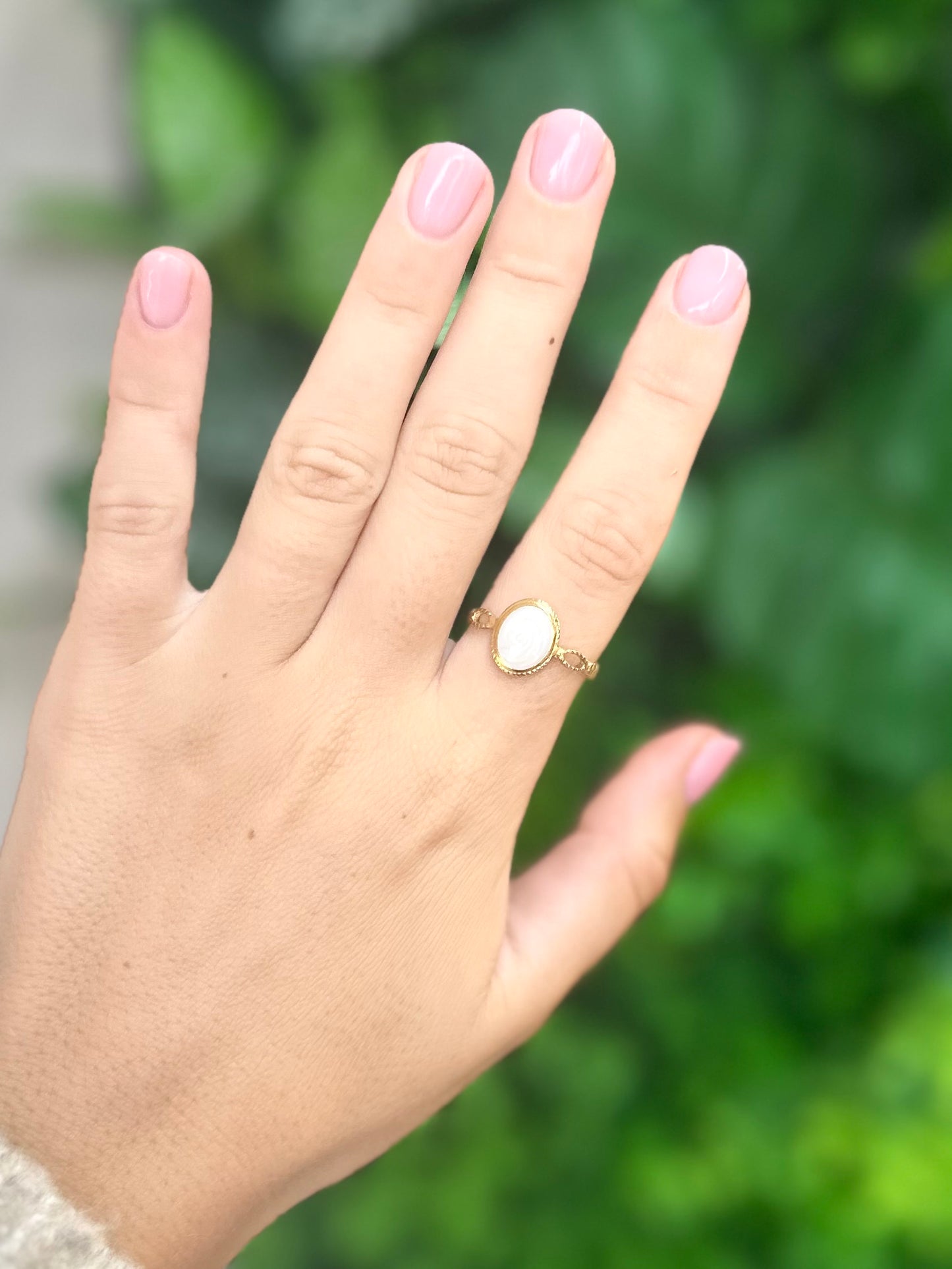 Pearl Halo Ring