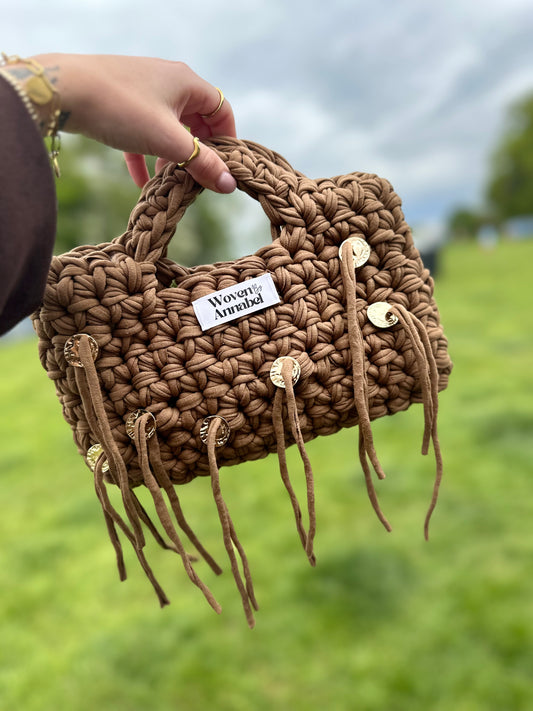 The Mocha Fringe Bag