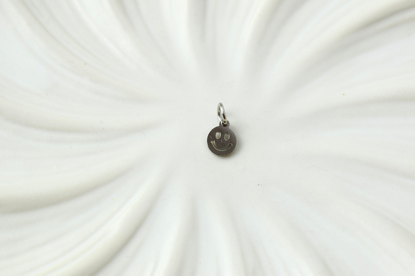 Silver Smiley Charm