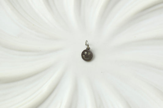 Silver Smiley Charm