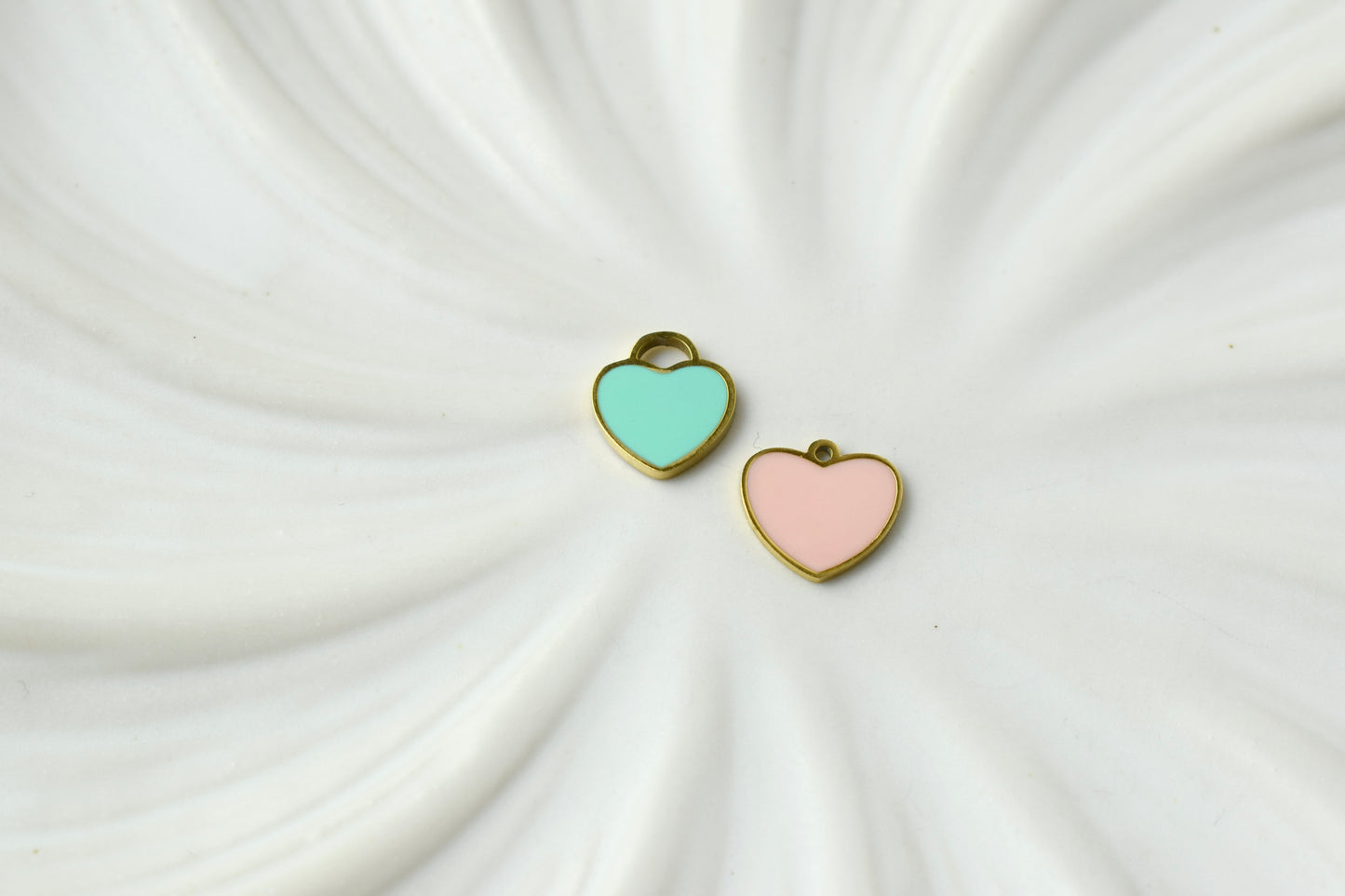 Small Pink & Green Heart