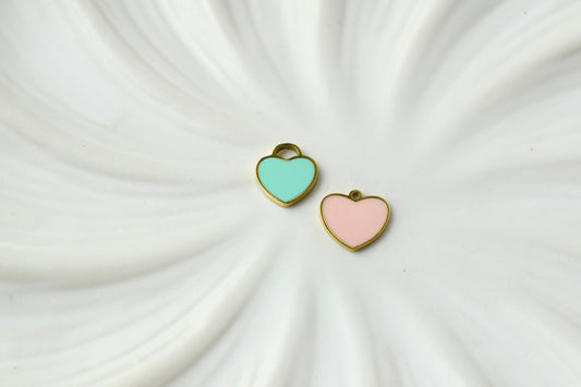 Small Pink & Green Heart