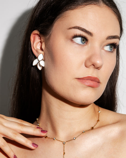 Ivory Bloom Earrings