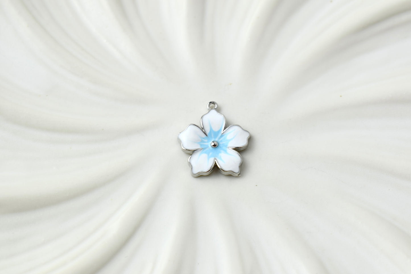 Flowers Coloured Silver
