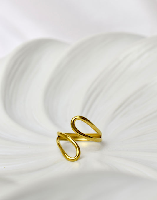 The Ripple Ring Gold