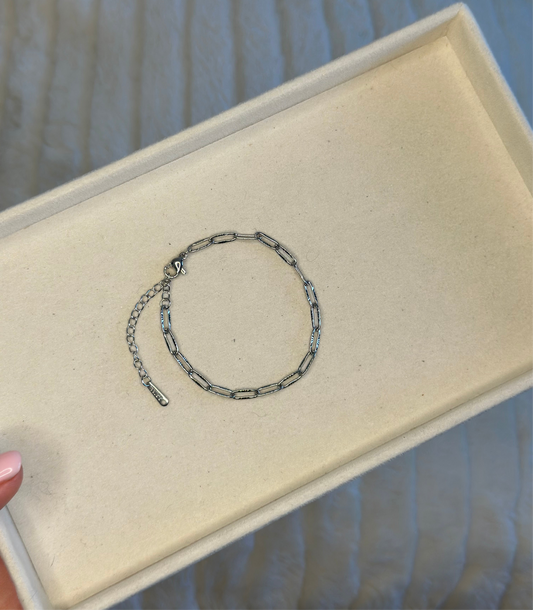 Medium Links Bracelet Chain Silver