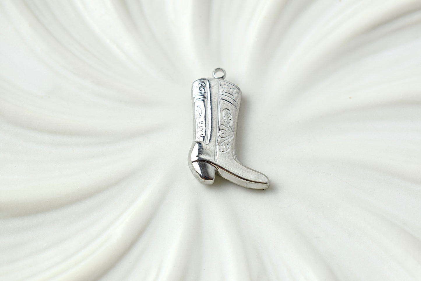 Cowboy Boot Silver