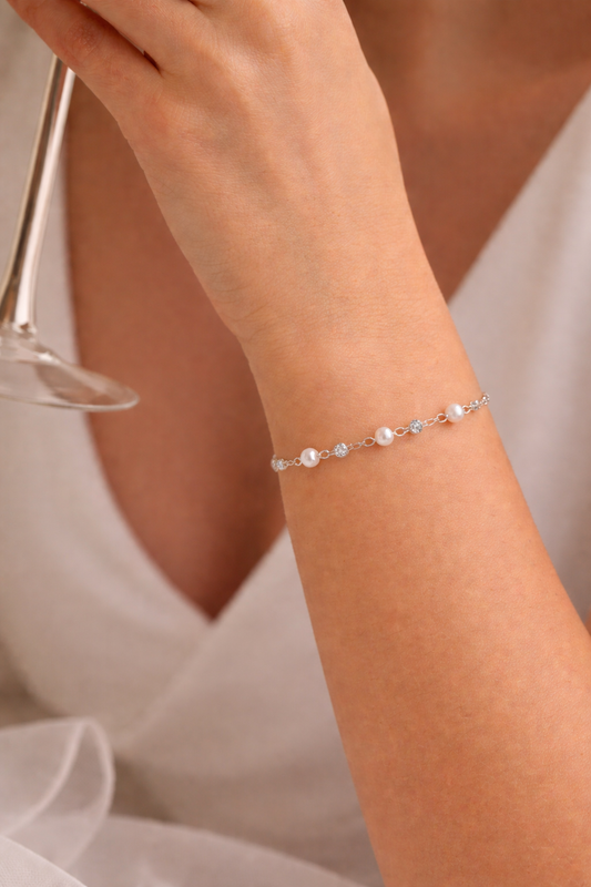 Pearl Promise Bracelet Silver