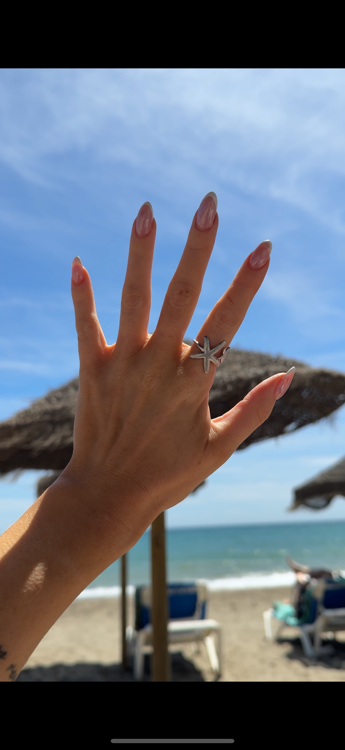 Silver Starfish Ring