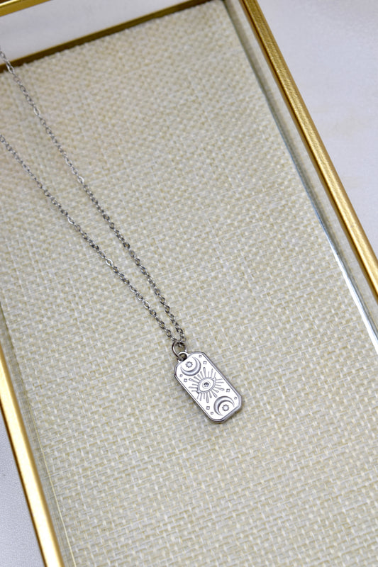 Moonlight Tarot Necklace Silver