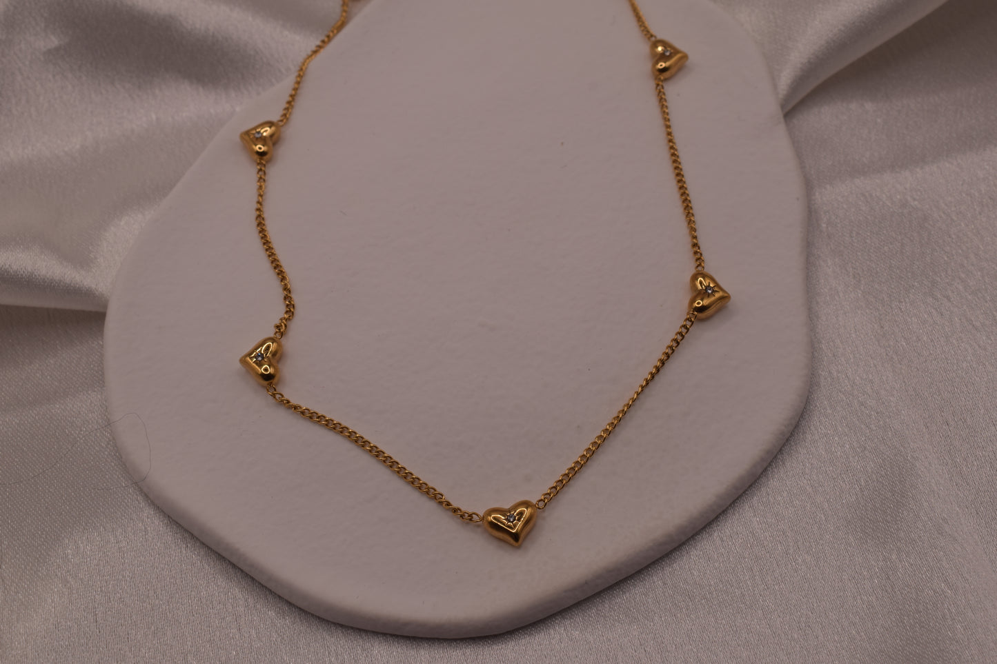 The Sparkle Heart Chain Necklace