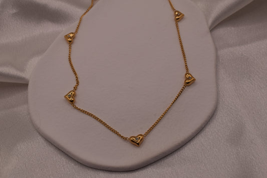 The Sparkle Heart Chain Necklace