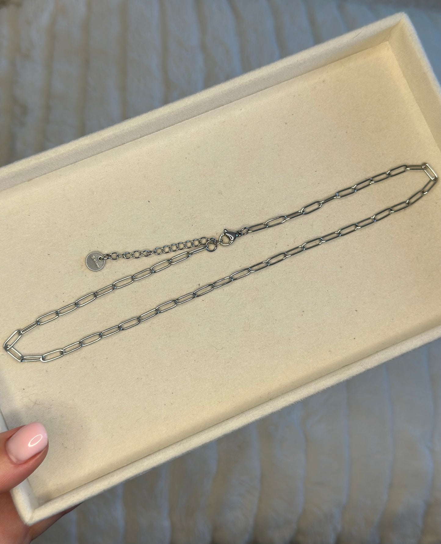 Silver Necklace Chain Small links