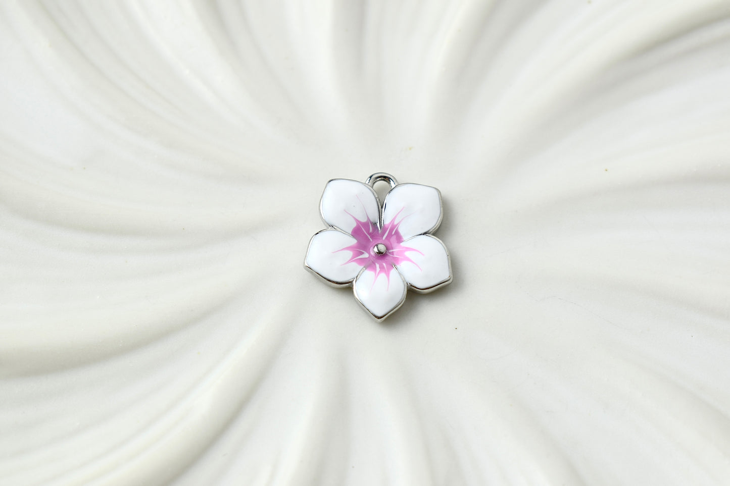 Flowers Coloured Silver