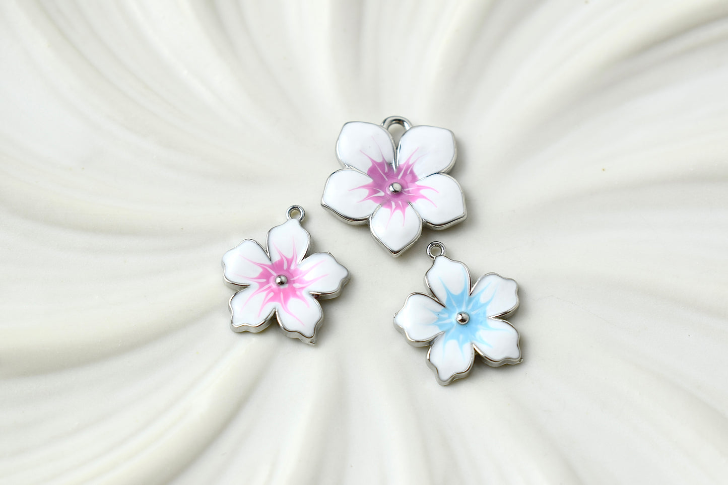 Flowers Coloured Silver