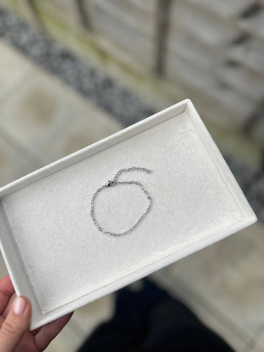 Extra Small Links Bracelet Chain Silver