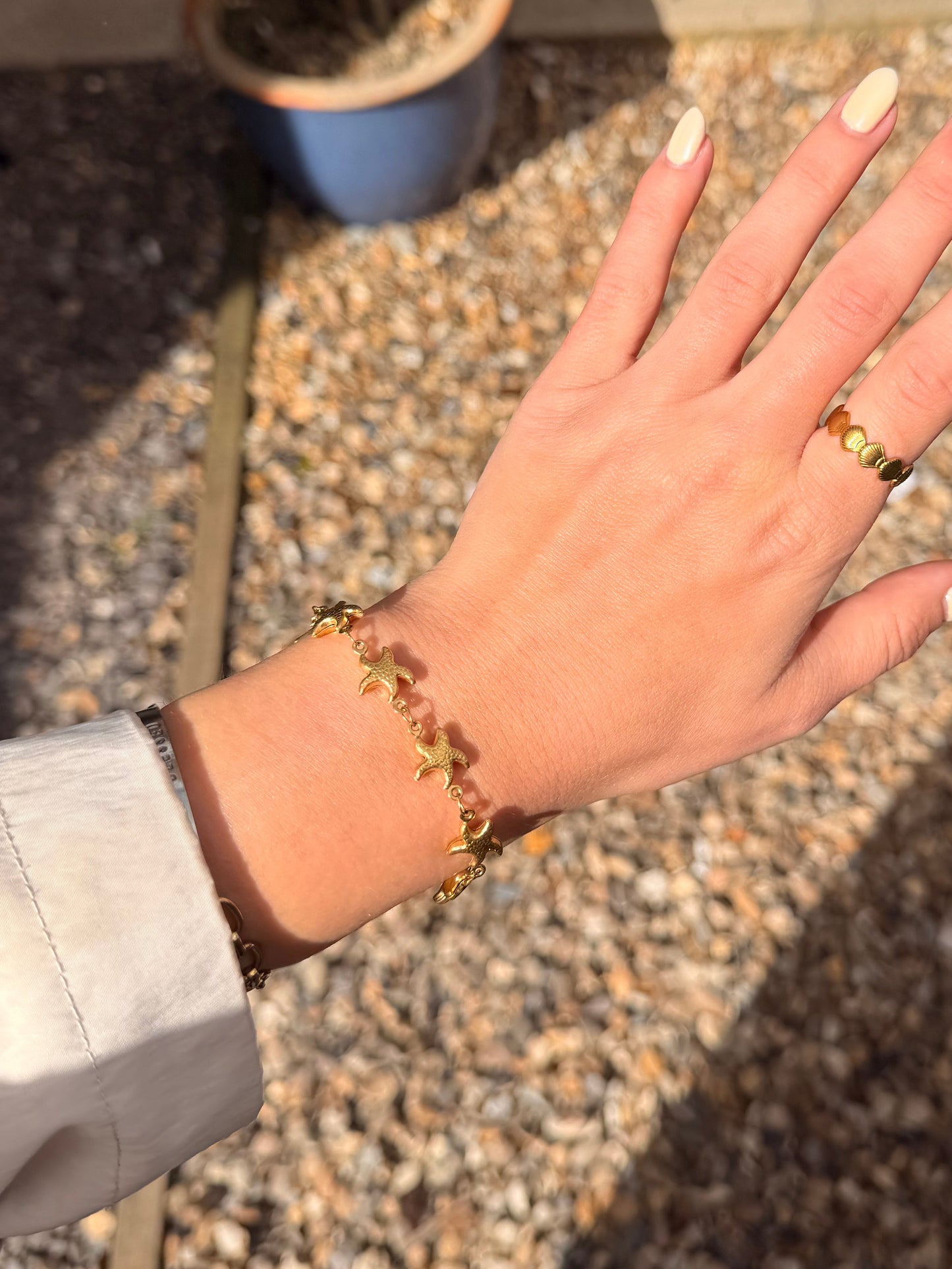 Gold Stafishes Bracelet
