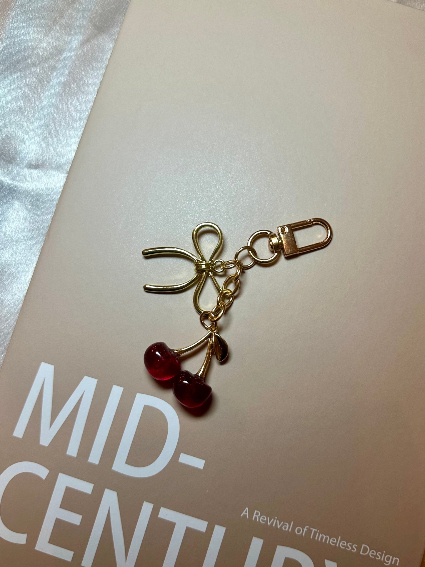 Cherry Gold Keyring