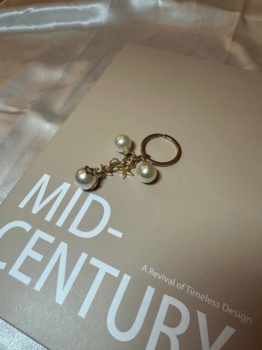 Pearls and Stars Keyring