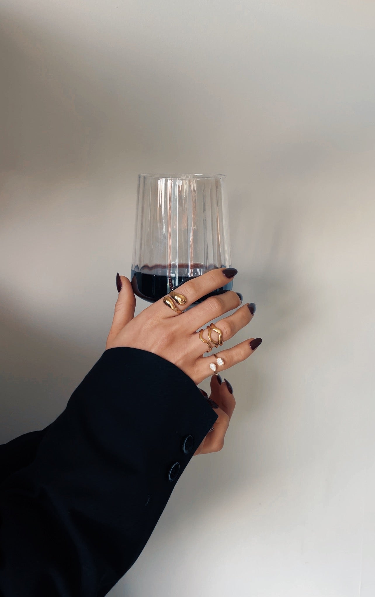 Desert Duo White Ring Gold