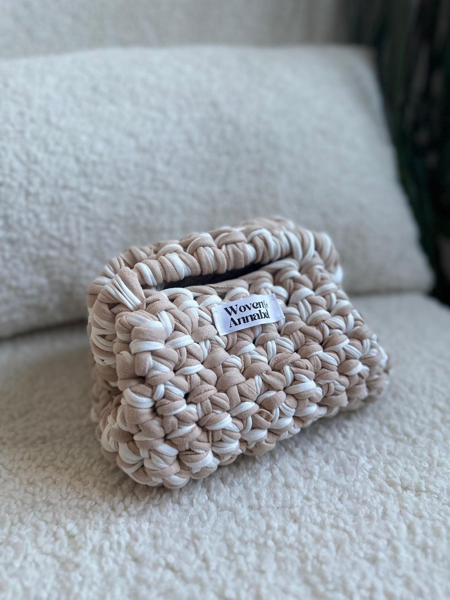 Oatmilk Clutch Bag