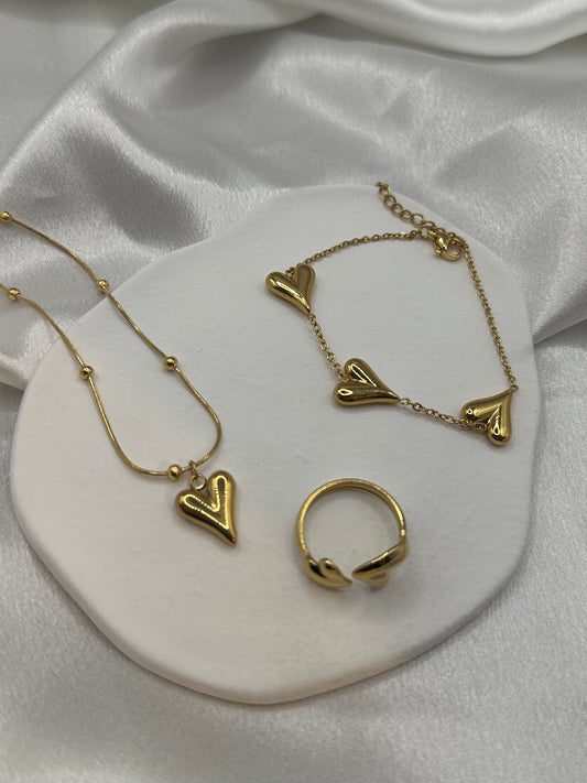 Valentine’s Heart Bundle – Bold Gold 💖